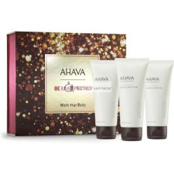   AHAVA Feiertagssets - Arbeite am Körper Hautpflege Set mit Mineral Körpercreme, Mineral Handcreme und Mineral Duschgel 100ml