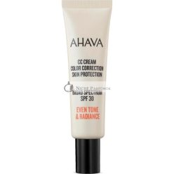  AHAVA CC Creme Farbkorrektur SPF30 Leichte Formel für Makellose Strahlende Haut, 30ml
