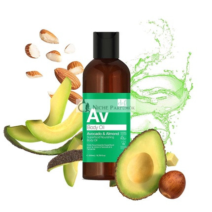 Dr Botanicals Avokádó & Mandula Szuperélelmiszer Tápláló Testápoló Olaj 200ml