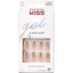   KISS Gel Fantasy Collection Klebe-Maniküre Set, Fanciful 24 Stück