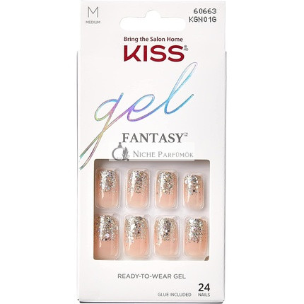 KISS Gel Fantasy Collection Klebe-Maniküre Set, Fanciful 24 Stück