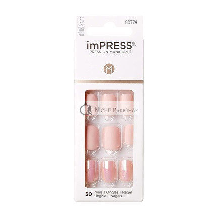 Kiss imPRESS Ovális Rövid Press-On Manikűr Körmök