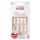 Kiss Salon Naturals Doppelte künstliche Nägel mit Kleber 28 Nägel Weiß - 32g