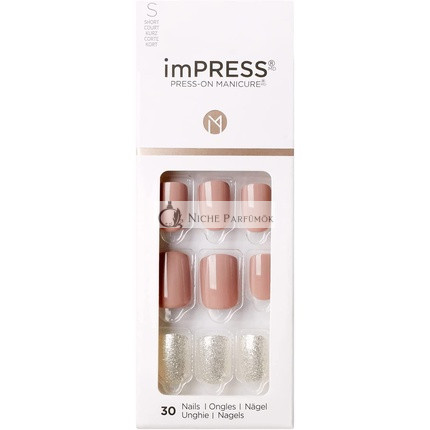 KISS imPRESS Press-On Maniküre One More Chance Kurze Länge Quadrat mit PureFit Technologie - 30 Fake Nails