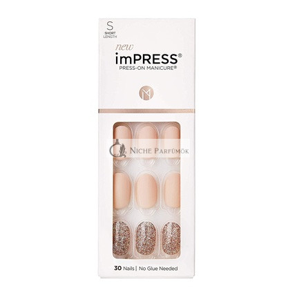 KISS imPRESS Press-On Manicure Evanesis Kurz Quadrat mit PureFit Technologie - 30 Falsche Nägel