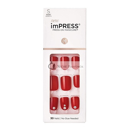 KISS imPRESS Press-On Maniküre Kill Heels Kurze Quadratische Nägel mit PureFit Technologie - 30 Künstliche Nägel