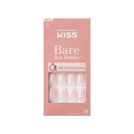 Kiss Bare But Better Kurze Nackte Nägel 28 Stück