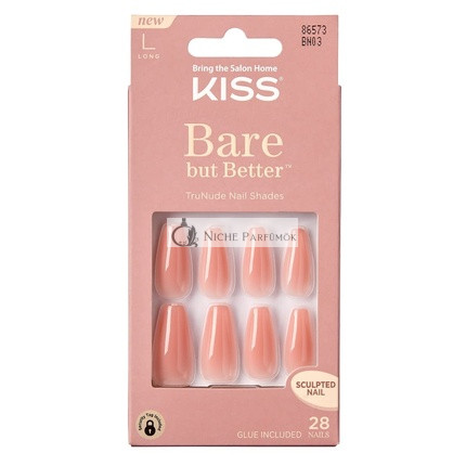 Kiss Bare But Better Körmök 28 Szám Hosszú Hosszúságú Barackszín