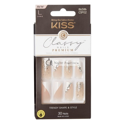 Kiss Classy Premium Körmök Hosszú Hosszúság 30 Db