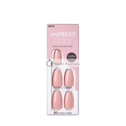 Kiss Impress Color Press-On Maniküre Fake Nails, 30 Stück