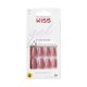 KISS Gel Fantasy Drucknägel Rosa Mittlere Sargform 28 Nägel, 2g Kleber, 1 Maniküre-Stick, 1 Mini-Feile