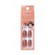 KISS imPRESS Keine Kleber Mani Press-On Nägel Farbe Flare Mittel Neutral Mittlere Größe Coffin-Form Enthält 30 Nägel Vorbereitungs-Pad Anleitung 1 Maniküre-Stick 1 Mini-Feile