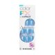 KISS imPRESS No Glue Mani Press-On Körmök Szín FX Meta Közepes Kék Rövid Méret Squoval Forma, 30 Körömmel, Előkészítő Pad, Használati Útmutató, 1 Manikűr Pálca, 1 Mini Reszelő