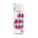 KISS imPRESS No Glue Mani Press-On Nägel Color FX This City Dunkelrot Kurze Größe Squoval Form, 30 Nägel, Vorbereitungs-Pad, Anleitung, 1 Maniküre-Stick, 1 Mini-Feile