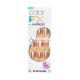 KISS imPRESS Kein Kleber Mani Drucknägel Farb FX Dimension Licht Neutral Kurz Größe Squoval Form Enthält 30 Nägel, Vorbereitungs-Pad, Anleitung, 1 Maniküre-Stick, 1 Mini-Feile