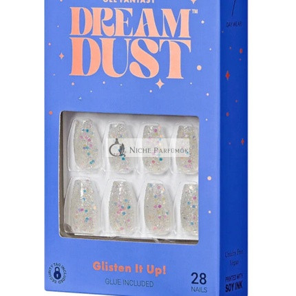 KISS Gel Fantasy Künstliche Nägel Traumstaub 28 Kurze Länge Coffin Mood Staub