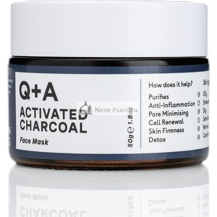 Q+A Aktivkohle Maske Detox-Kosmetikmaske 50g