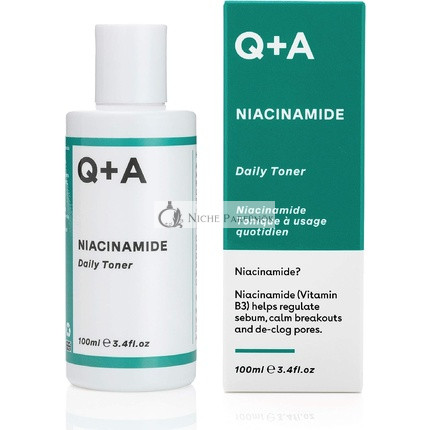 Q+A Niacinamide Napi Toner - Megnyugtatja a Pattanásokat és Tisztítja a Pórusokat, 100ml