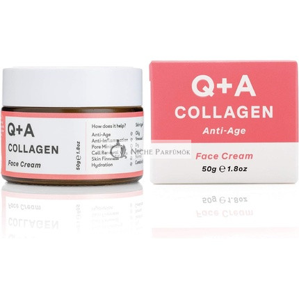 Q+A Kollagén Arckrém Vegetáriánus Tengeri Alga Alapú Érett Bőrre, 50g