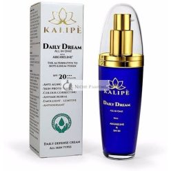   Kalipè Anti-Aging Tinted Cream Argireline-nal, C- és E-vitaminnal, Kollagénnel és SPF 20 - Minden-egyben DD Krém