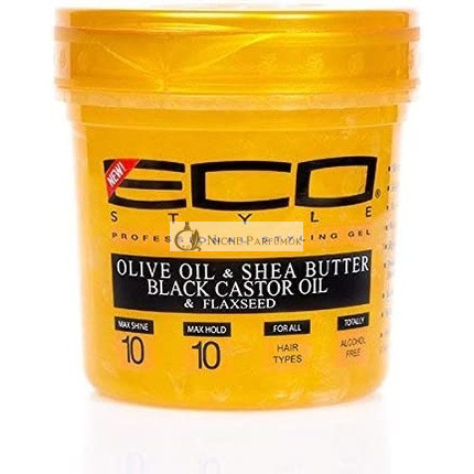 Eco Style Gold Olivenöl Sheabutter Schwarzes Rizinusöl Leinsamen, 946g