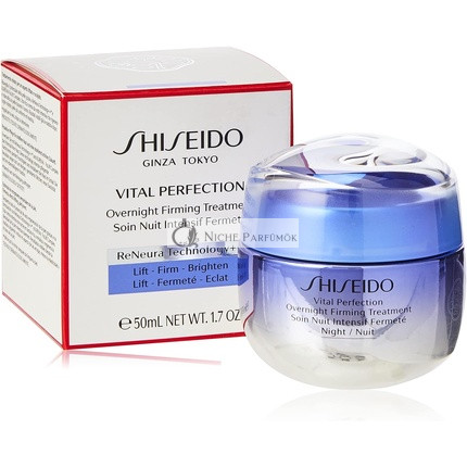 SHISEIDO Vital Perfection Éjszakai Firming Kezelés Krém, 50ml