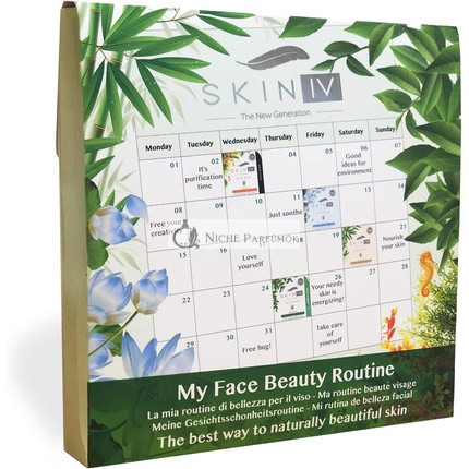 Skin IV Koreai Szépségápoló Rutin Készlet Fekete Hínár, Lótuszvirág, Bambusz és Buborékos Zöld Tea Arcpakolás, 174g