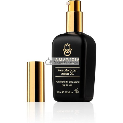 AMARIZIA Reines Arganöl aus Marokko 100% Bio Kaltgepresst Vegan Tierversuchsfrei Haarfeuchtigkeitsspender für Haut, Gesicht, Bart, Nägel Anti-Aging Falten