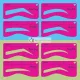 NYX Professional Makeup Thin Eyebrow Stencil Set
