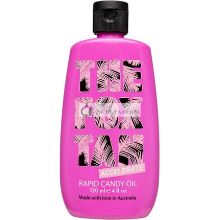 The Fox Tan Napgyorsító Rapid Candy Olaj, Kókusz, Mandula és Jojoba Olajjal, Vegán, 120 ml