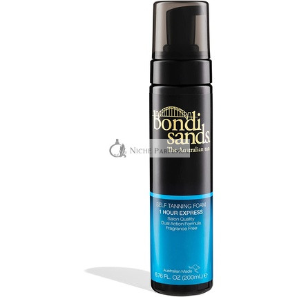 Bondi Sands 1-Stunden Express Selbstbräunungs-Schaum Leichte, Duftfreie Formel, 200ml