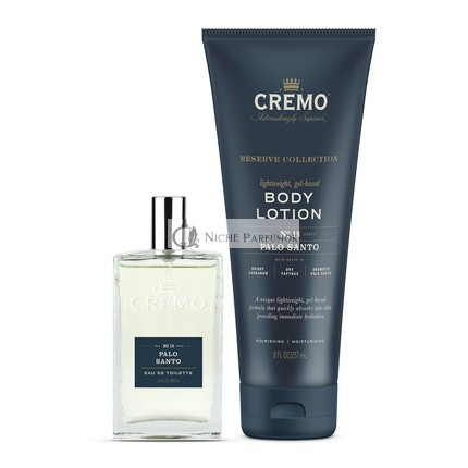 Cremo Palo Santo Reserve Collection Csomag Spray Cologne 100 ml és Testápoló 240 ml
