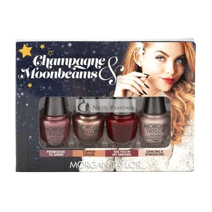 Morgan Taylor Körömlakk Champagne & Moonbeams Télen 2019 Kollekció Klasszikus Mini 4 Csomag, 5ml
