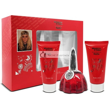 Kesha Whatever It Takes 3 Részes Ajándékcsomag: Eau De Parfum, Testápoló és Tusfürdő, 100ml