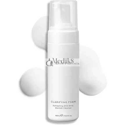 Medik8 Klärender Schaum Exfolierender AHA/BHA Gesichtsreiniger, reinigend, dekongestivierend, gegen Unreinheiten, hydratisiert, glättet zu Unreinheiten neigende Haut