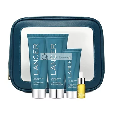 Lancer Skincare The Method Intro Kit 3-Schritte Anti-Aging Gesichtsreiniger, Peeling und Feuchtigkeitsspender für strahlende Haut