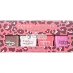   Nails Inc Purrfect Nails 4 darabos körömlakk készlet, 14ml - 4 db