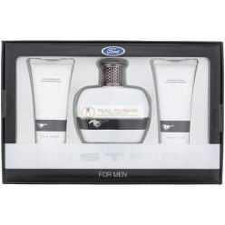   Mustang White 3-teiliges Geschenkset: Eau De Toilette, Aftershave-Balsam und Haar- & Körperwäsche 100ml