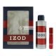Izod Red 2-teiliges Geschenkset: Eau De Toilette 15ml - Körperspray 200ml für Männer