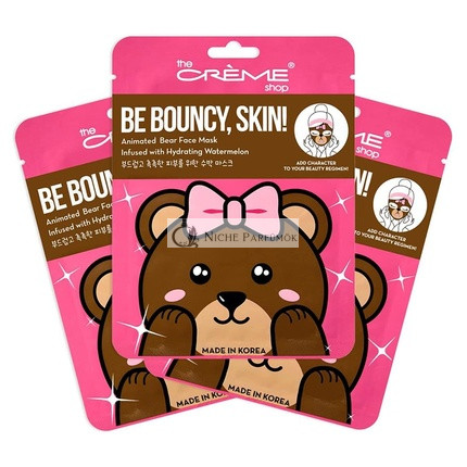 The Crème Shop Animierte Miss Bear Hydrating Gesichtsmaske mit Wassermelone
