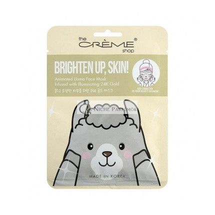 The Crème Shop Brighten Up Skin Llama Gesichtsmaske, 25g