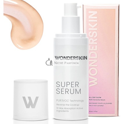 Wonderskin Szuper Szérum Egész Napos Ragyogás Multi-Korrekciós Szérum Hidratáló Vitamin C Arckrém Hyaluronsavval