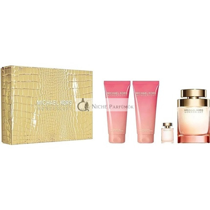 Michael Kors Wonderlust Natural Eau De Parfum Spray 4-teilige Geschenkset für Frauen