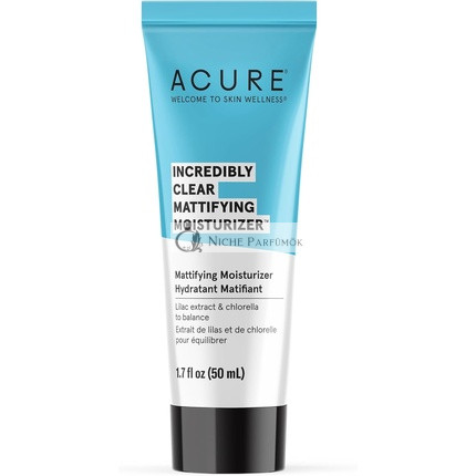 Acure Organics Öl-Kontrolle Gesichtsfeuchtigkeitscreme mit Flieder-Stammzellen und 1% Chlorella-Wachstumsfaktor, 50 ml