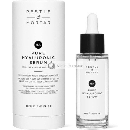 Pestle & Mortar Reines Hyaluronsäure Serum für das Gesicht mit Vitamin B5, 30ml