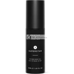   Pestle & Mortar Superstar 2% Retinoid Éjszakai Olaj Arctisztító Vitamin E, Vitamin C és Organikus Olaj, 30ml