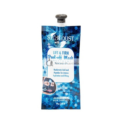 BioMiracle Hauttherapie Sternenstaub mit Glitter Lift & Firm Peel-off Maske mit Hyaluronsäure, 10g