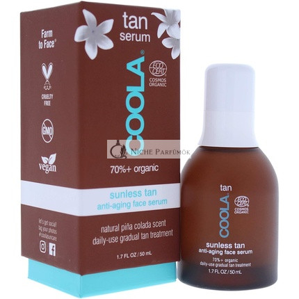 COOLA Bio Selbstbräuner Serum - Selbstbräunendes Gesichtsserum für Anti-Aging und Hautpflege - 50ml