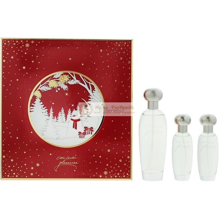 Estée Lauder Pleasures 3-teiliges Geschenkset: Eau de Parfum 100ml - Eau de Parfum 30ml