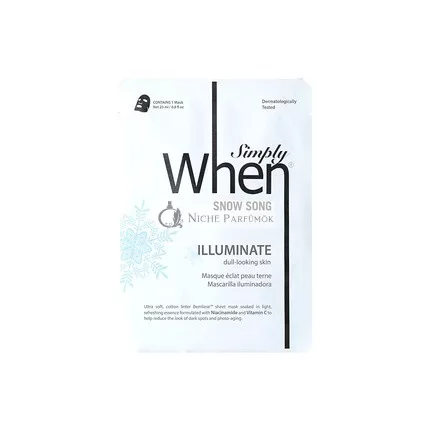 Simply When Snow Song Illuminate Reinigende Gesichtsmaske, 23ml